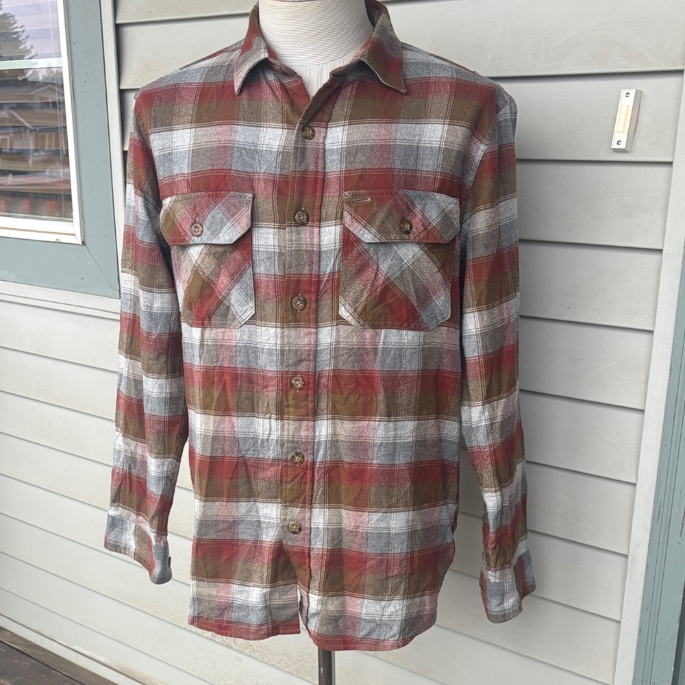 Pendleton Plaid Burnside flannel Button-Up Shirt.… - image 1
